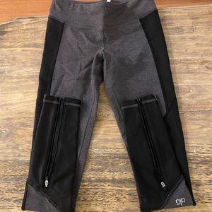 Alo Yoga Leggings XS Gray/Black